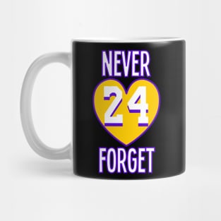 Never Forget 24 LA Basketball Design Mug